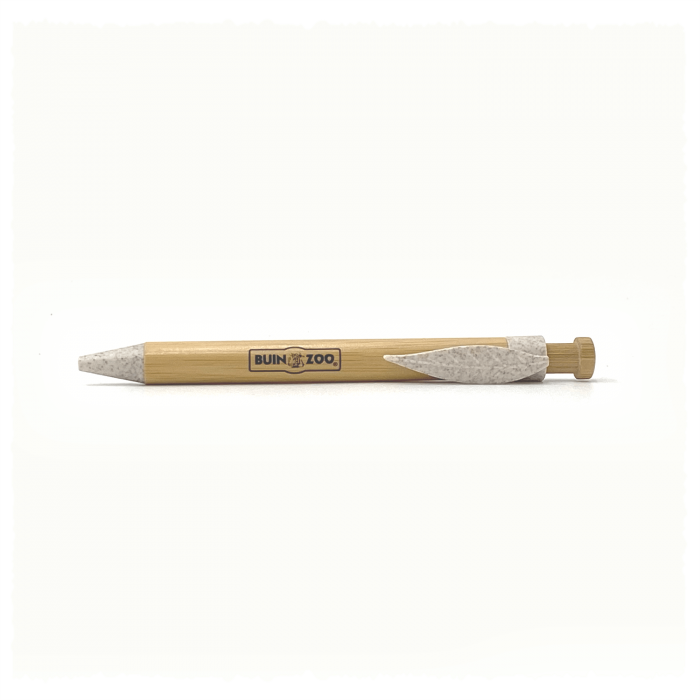 Bolígrafo de Bambú clip blanco Buinzoo