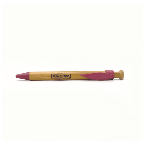 Bolígrafo de Bambú clip rojo Buinzoo
